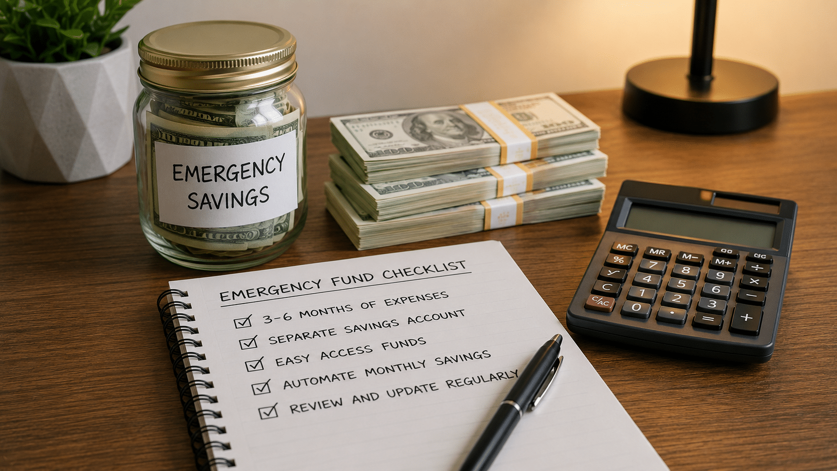 Emergency savings fund and financial preparation