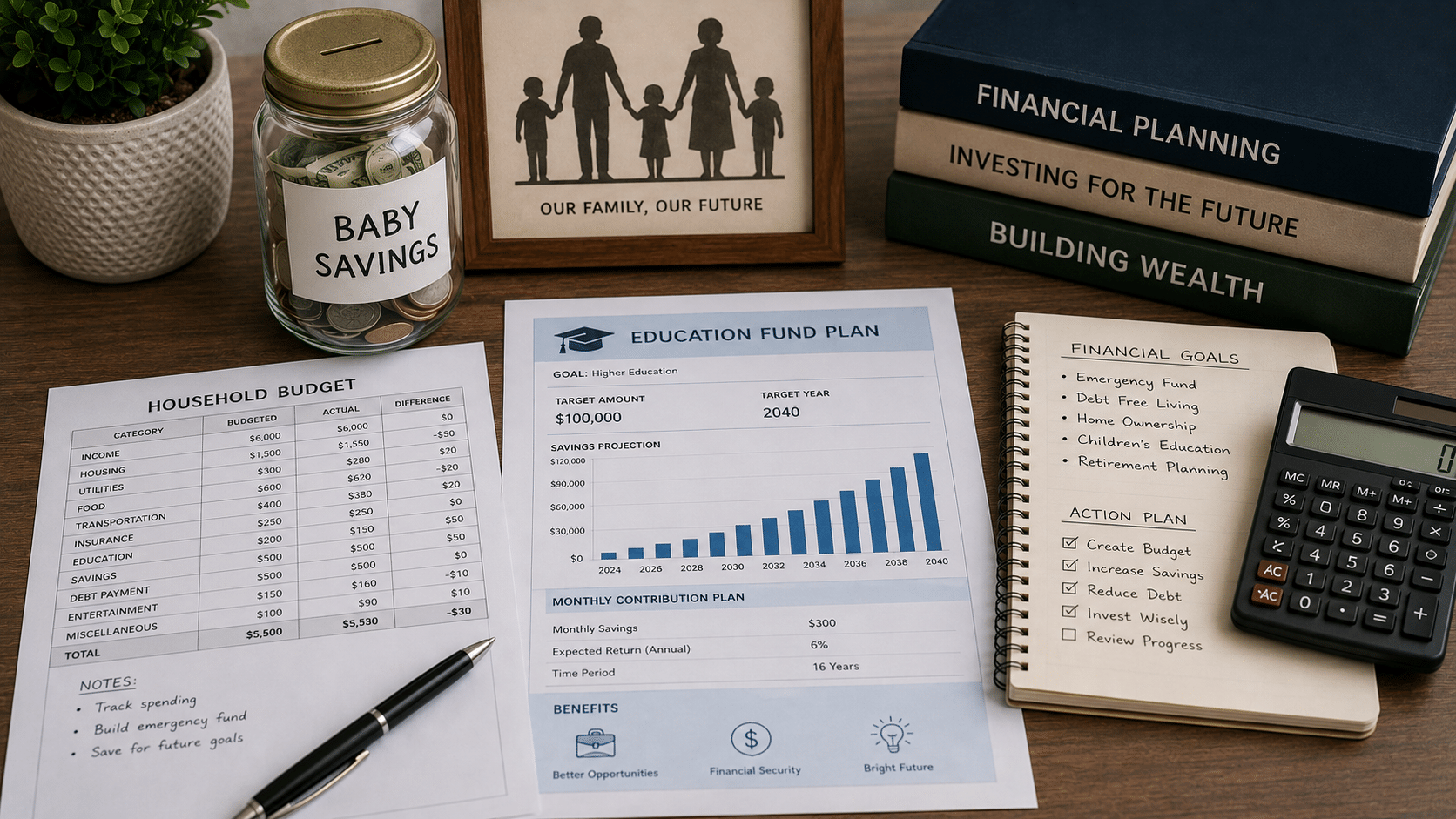 Family budgeting and child financial planning