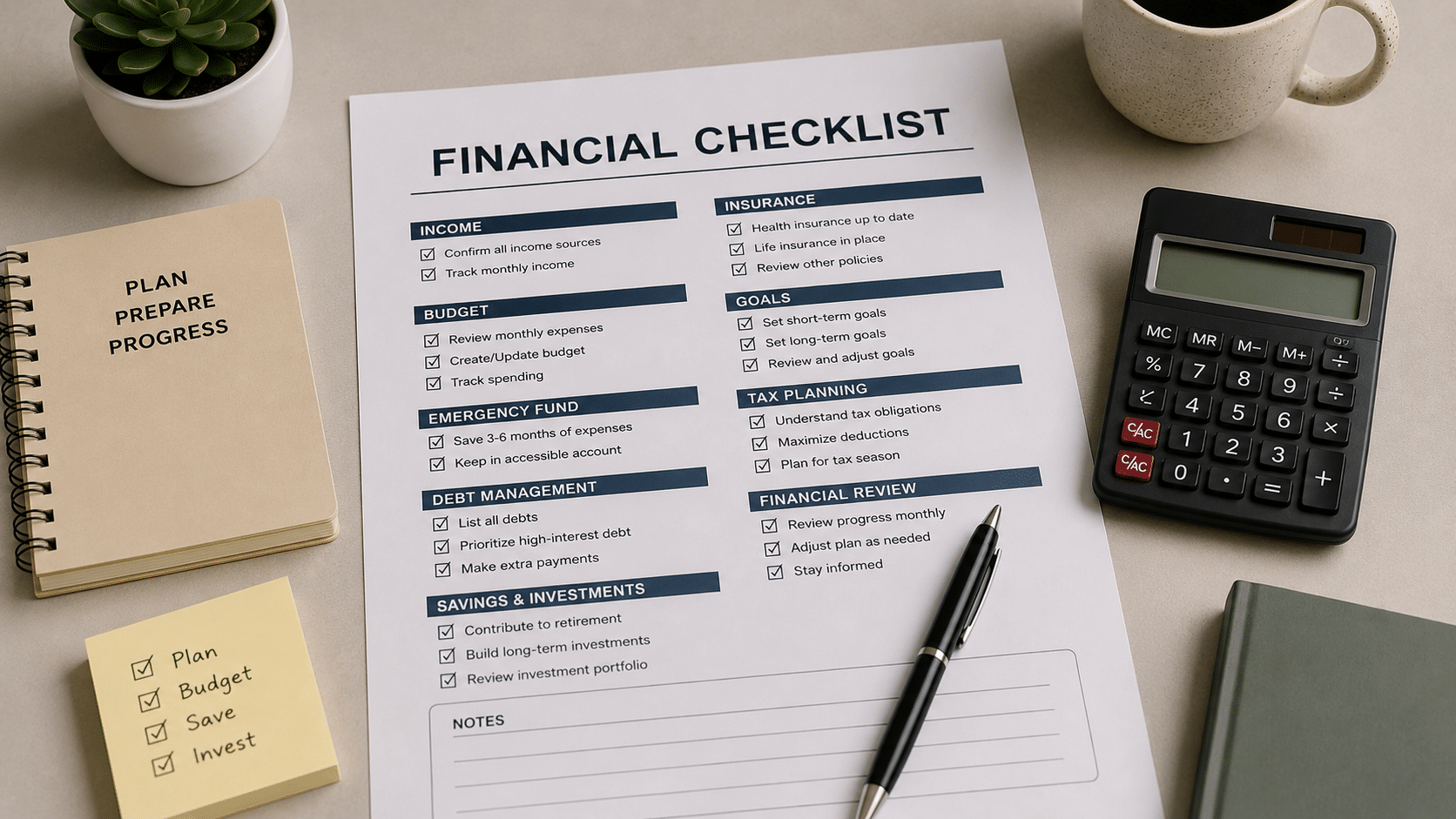 Printable pre-marriage financial checklist